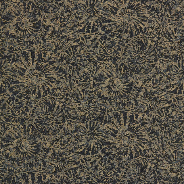 Harlequin Ammonite Charcoal/Brass Wallpaper