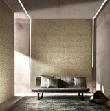 Harlequin Ammonite Charcoal/Brass Wallpaper