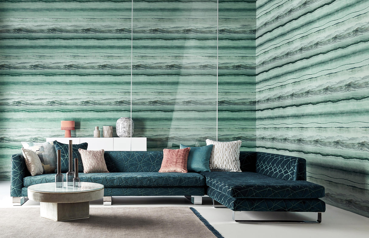 Harlequin Vitruvius Chrysocolla / Apatite Wallpaper