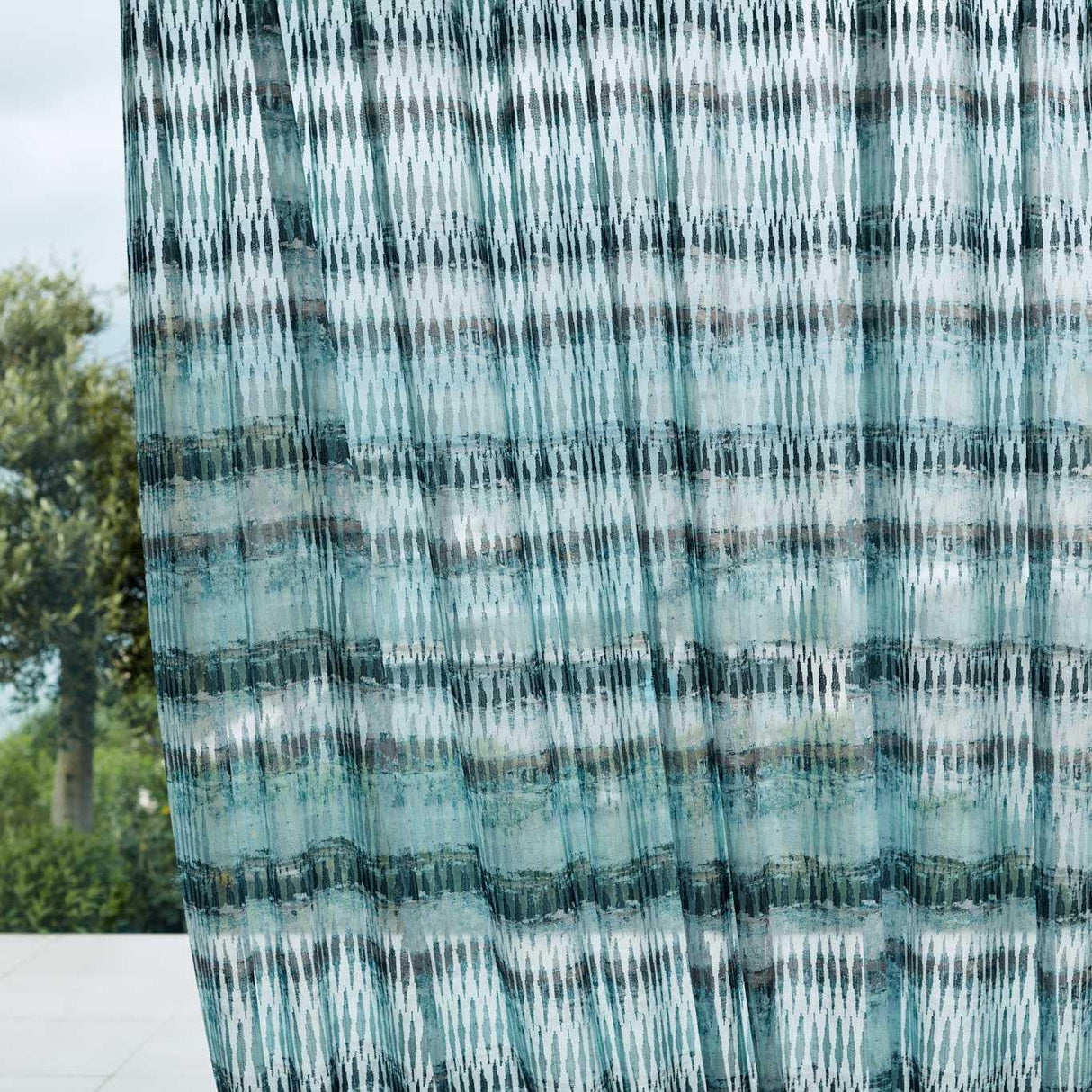 Harlequin Kiyoshi Jade/Truffle Fabric