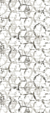 Brewster Home Fashions Hex-A-Gone Dove Grey Wall Mural