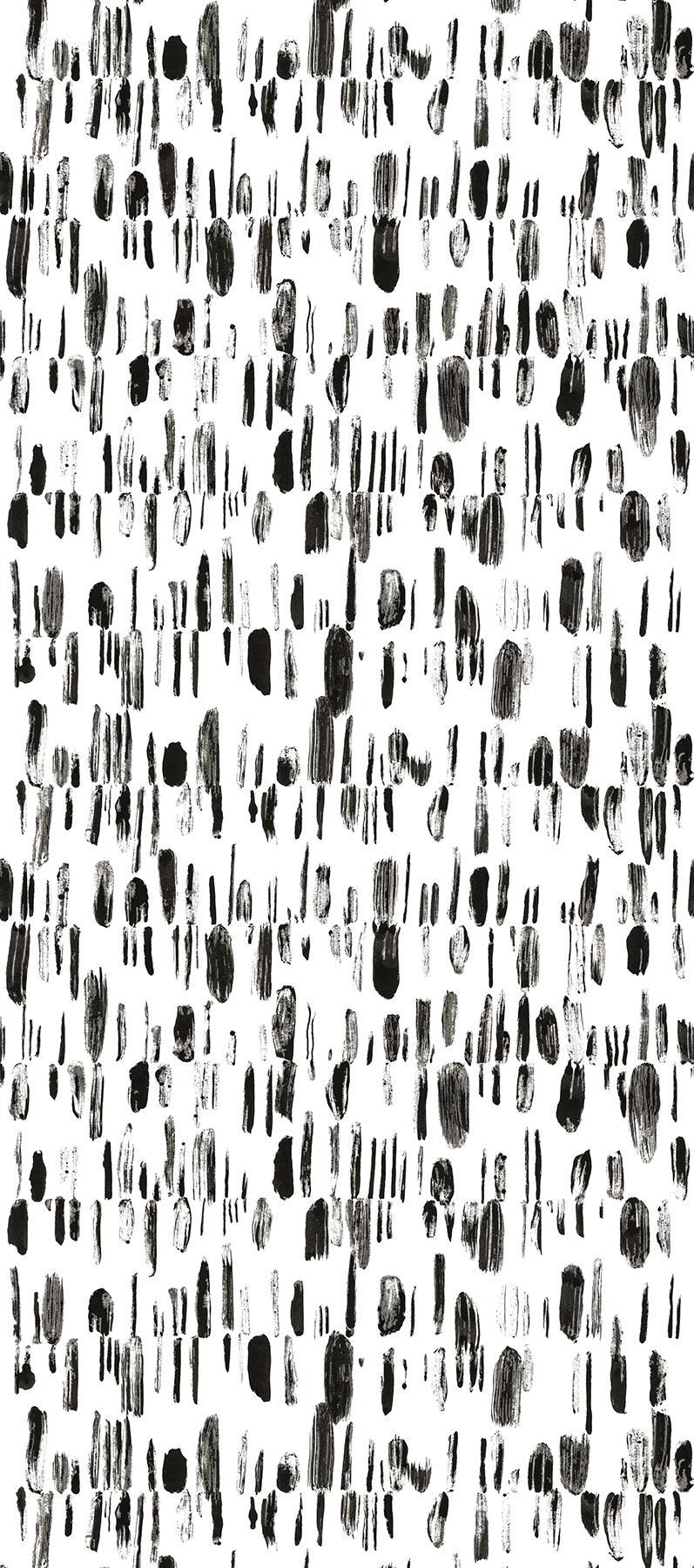 Brewster Home Fashions Bold Brush Strokes Black Wall Mural