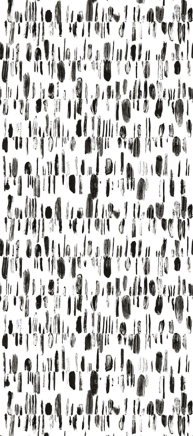 Brewster Home Fashions Bold Brush Strokes Black Wall Mural