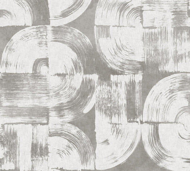 Brewster Home Fashions Brushstrokes Dove Grey Wall Mural