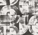 Brewster Home Fashions Brushstrokes Charcoal Grey Wall Mural