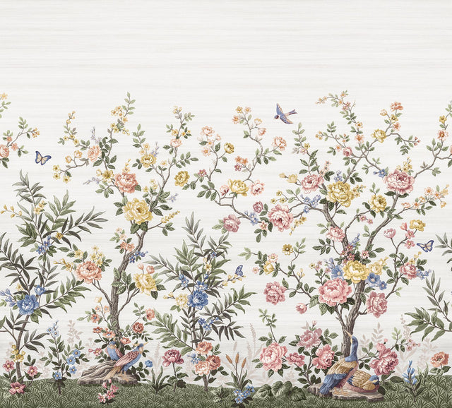 Brewster Home Fashions Spring Chinoiserie Soft White Wall Mural