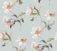 York White & Pink Large Parrot Tulip Peel & Stick Pink Wallpaper