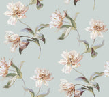 York White & Pink Large Parrot Tulip Peel & Stick Pink Wallpaper
