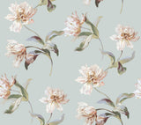 York White & Pink Large Parrot Tulip Peel & Stick Pink Wallpaper