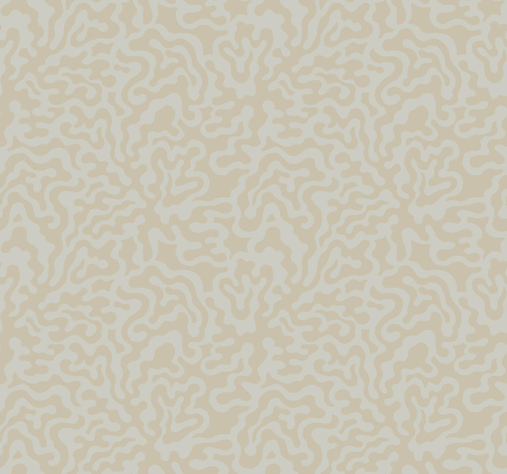 York Grey & Gold Nebulous Cloud Brown Wallpaper