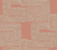 York Coral & Glint Zulu Thread Pink Wallpaper