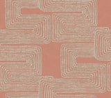 York Coral & Glint Zulu Thread Pink Wallpaper