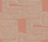 York Coral & Glint Zulu Thread Pink Wallpaper