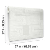 York Dove & Pearl Zulu Thread Grey Wallpaper