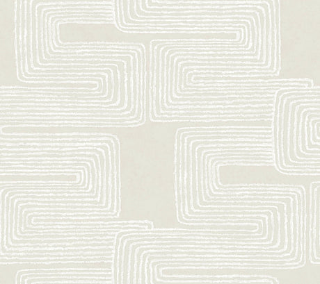 York Neutral & Pearl Zulu Thread Beige Wallpaper