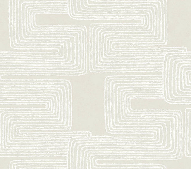 York Neutral & Pearl Zulu Thread Beige Wallpaper