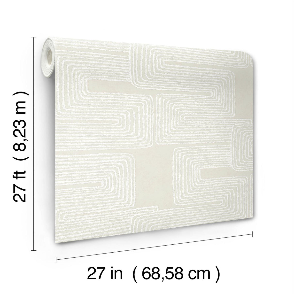 York Neutral & Pearl Zulu Thread Beige Wallpaper