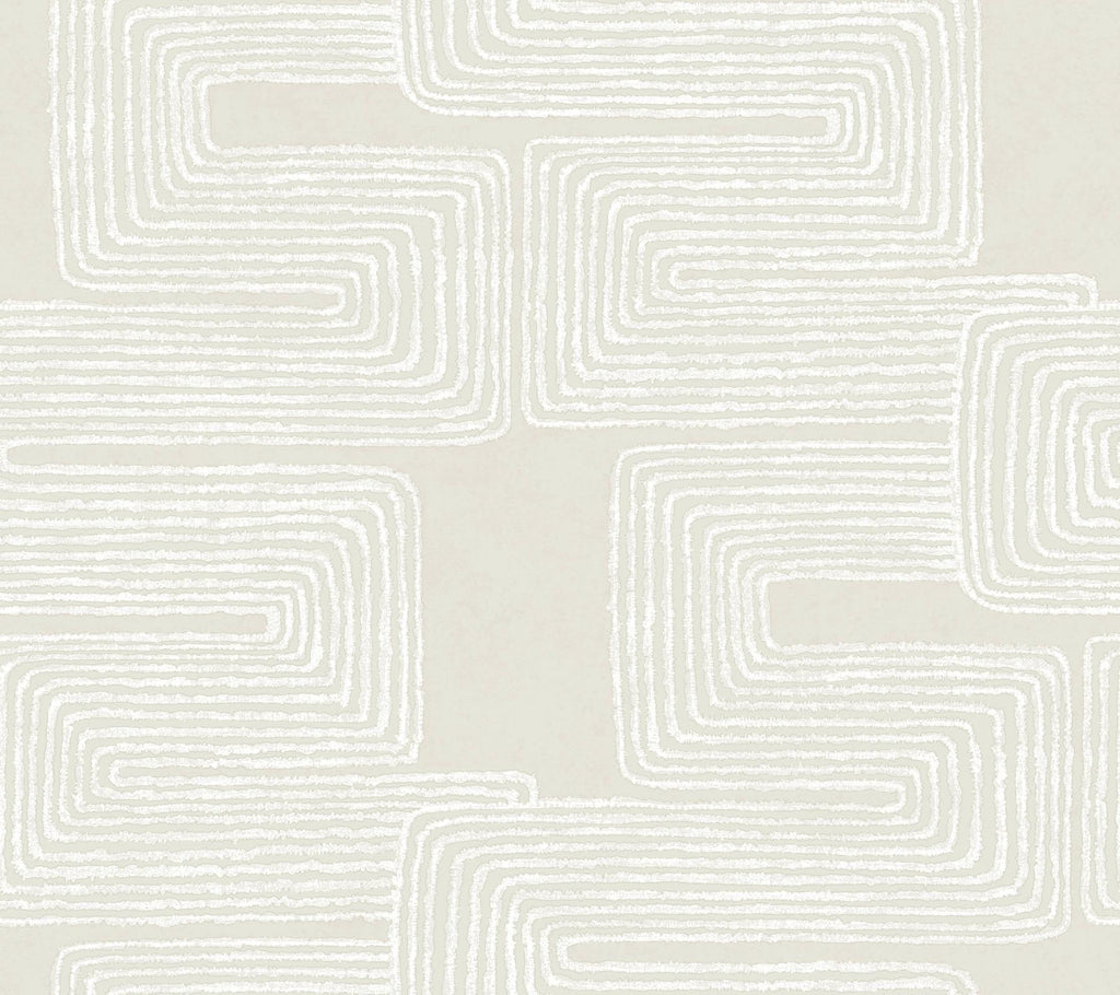 York Neutral & Pearl Zulu Thread Beige Wallpaper