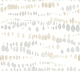 York Neutral Dewdrops Beige Wallpaper