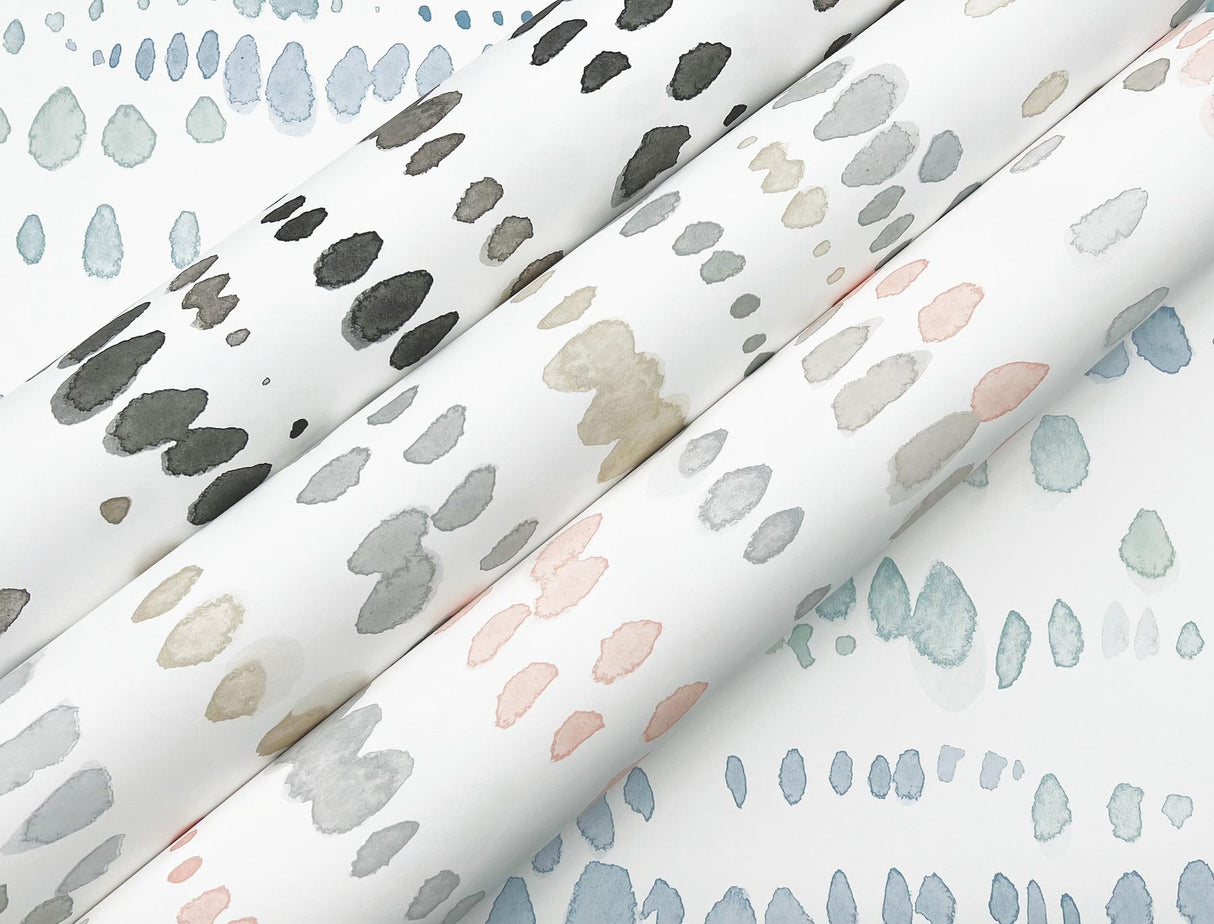York Neutral Dewdrops Beige Wallpaper