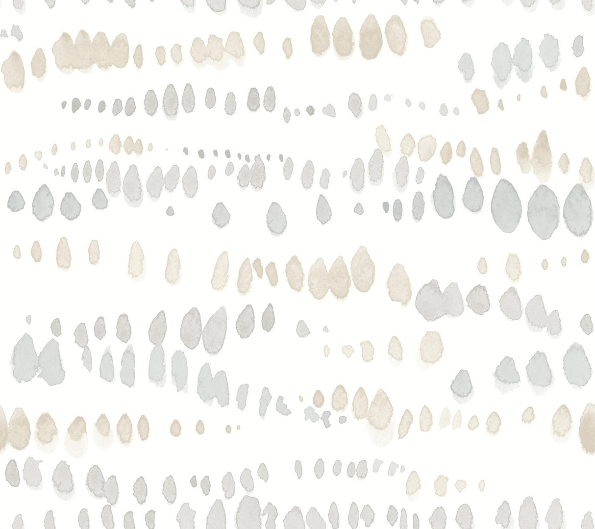 York Neutral Dewdrops Beige Wallpaper