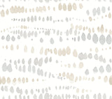 York Neutral Dewdrops Beige Wallpaper