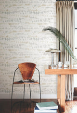 York Neutral Dewdrops Beige Wallpaper