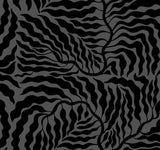 York Black Fern Fronds Black Wallpaper