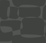 York Black & Metallic Block Black Wallpaper