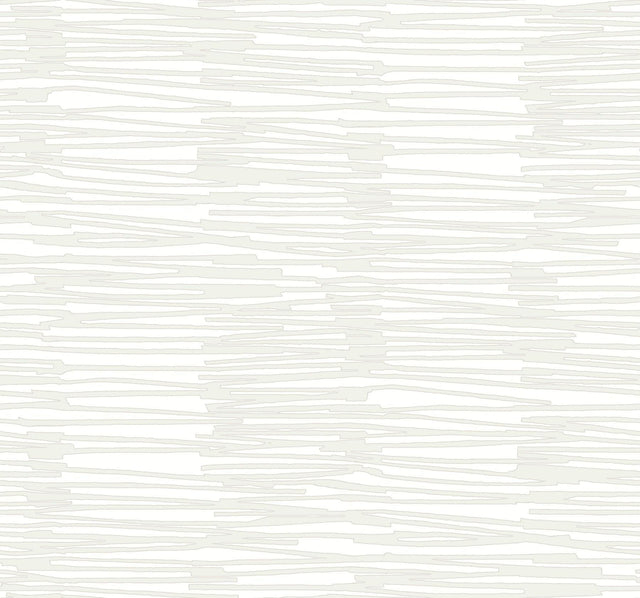York Ivory & Glint Water Reed Thatch Off-White Wallpaper