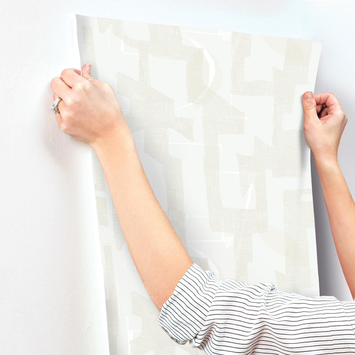 York Dove & Sand Modern Tribal Beige Wallpaper