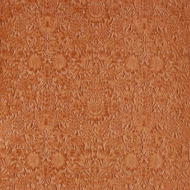 Morris & Co Sunflower Caffoy Velvet Redhouse Fabric