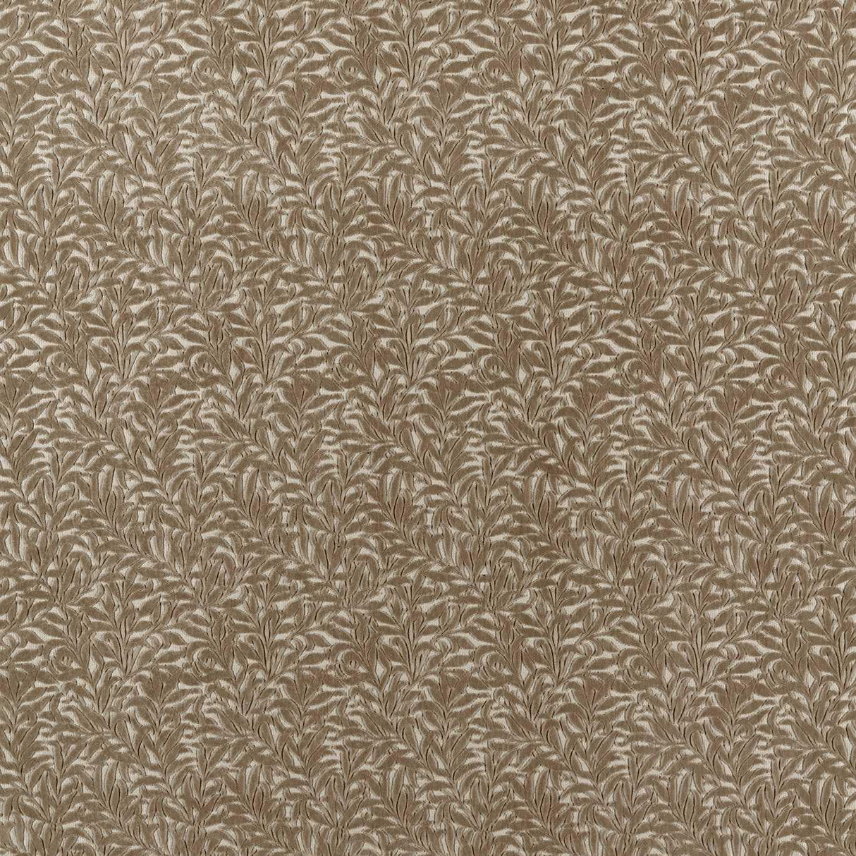 Morris & Co Willow Boughs Caffoy Velvet Muddy Warren Fabric