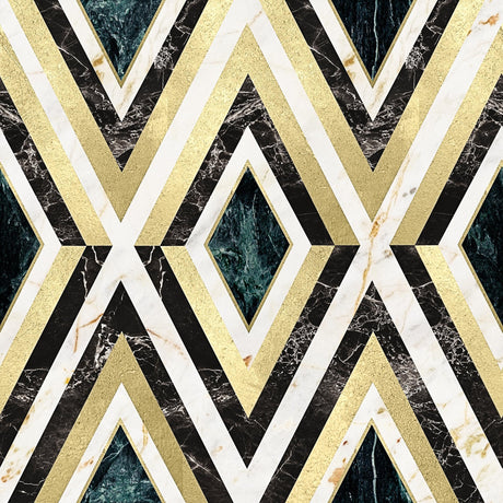 MindTheGap DIAMONDS in Brass Manhattan Metallic Edition Wallpaper