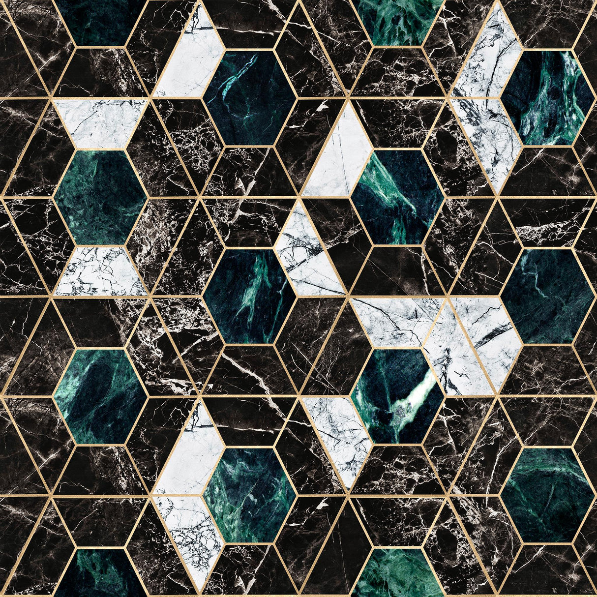 MindTheGap HEXA Onyx Manhattan Metallic Edition Wallpaper