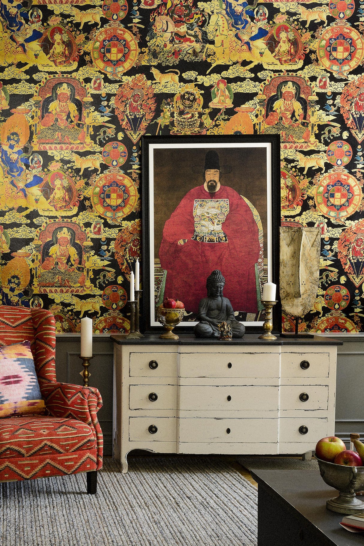 MindTheGap TIBETAN TAPESTRY Metallic Edition THE GENTLEMEN'S CORNER Wallpaper