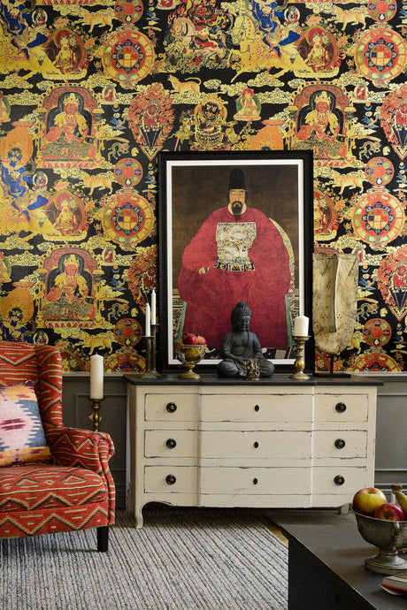 MindTheGap TIBETAN TAPESTRY Metallic Edition THE GENTLEMEN'S CORNER Wallpaper