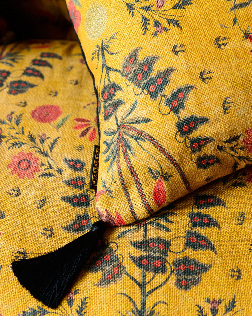 MindTheGap GYPSY OCHRE Natural linen Fabric