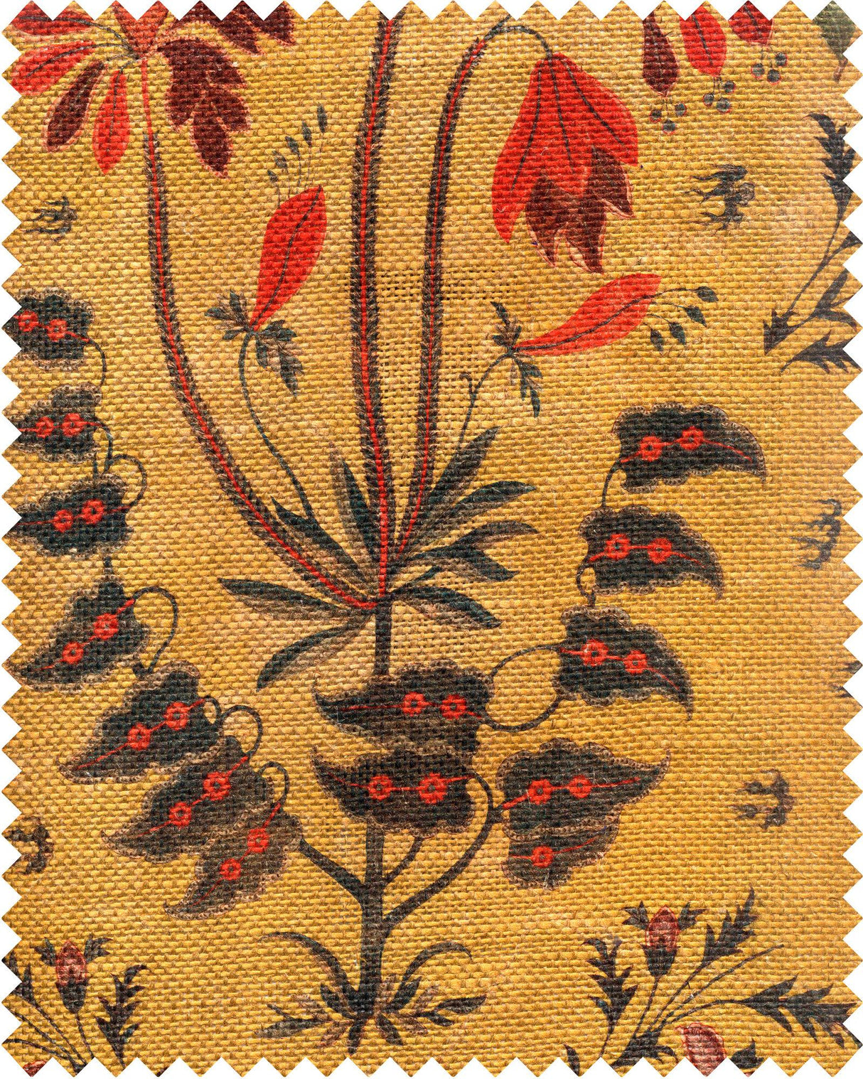 MindTheGap GYPSY OCHRE Natural linen Fabric