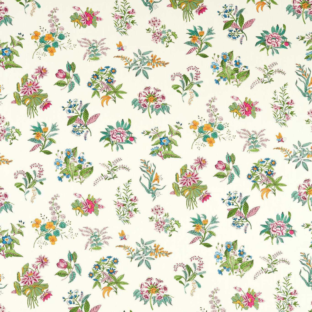 Harlequin Woodland Floral Peridot/Ruby/Pearl Fabric