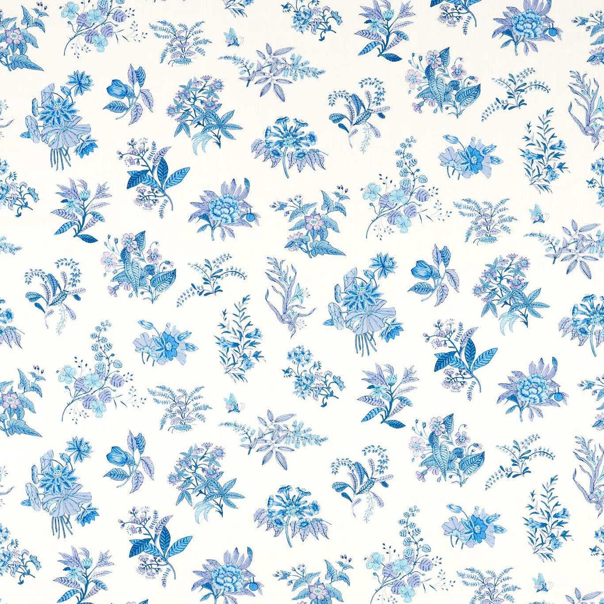 Harlequin Woodland Floral Lapis/Amethyst/Pearl Fabric