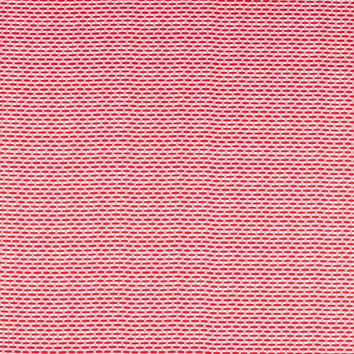 Harlequin Basket Weave Coral/Rose Fabric