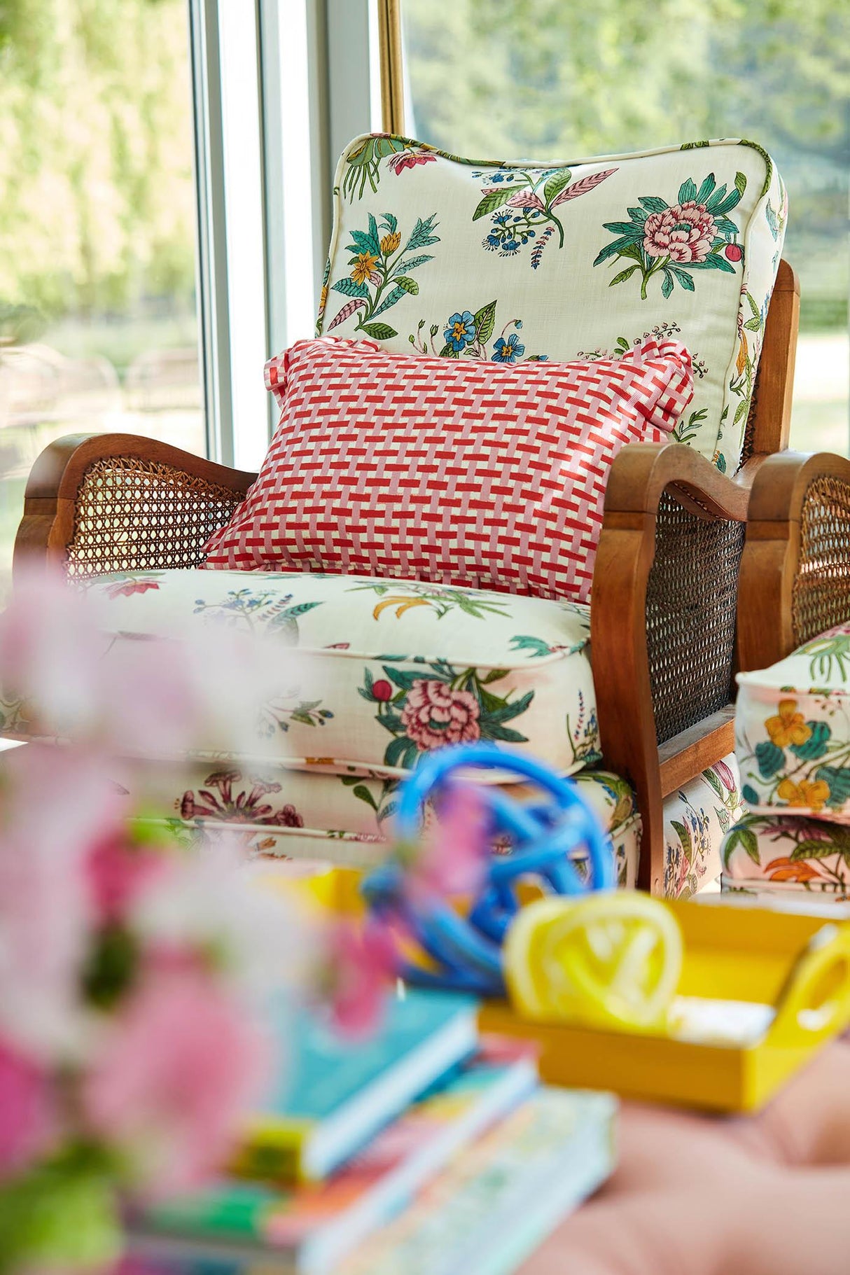 Harlequin Coral/Rose Sophie Robinson Fabrics Fabric