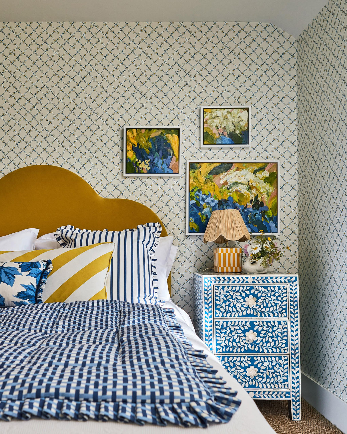 Harlequin Lapis/Sky Sophie Robinson Fabrics Fabric