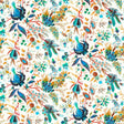 Harlequin Wonderland Floral Lapis/Emerald/Carnelian Fabric