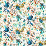 Harlequin Wonderland Floral Lapis/Emerald/Carnelian Fabric