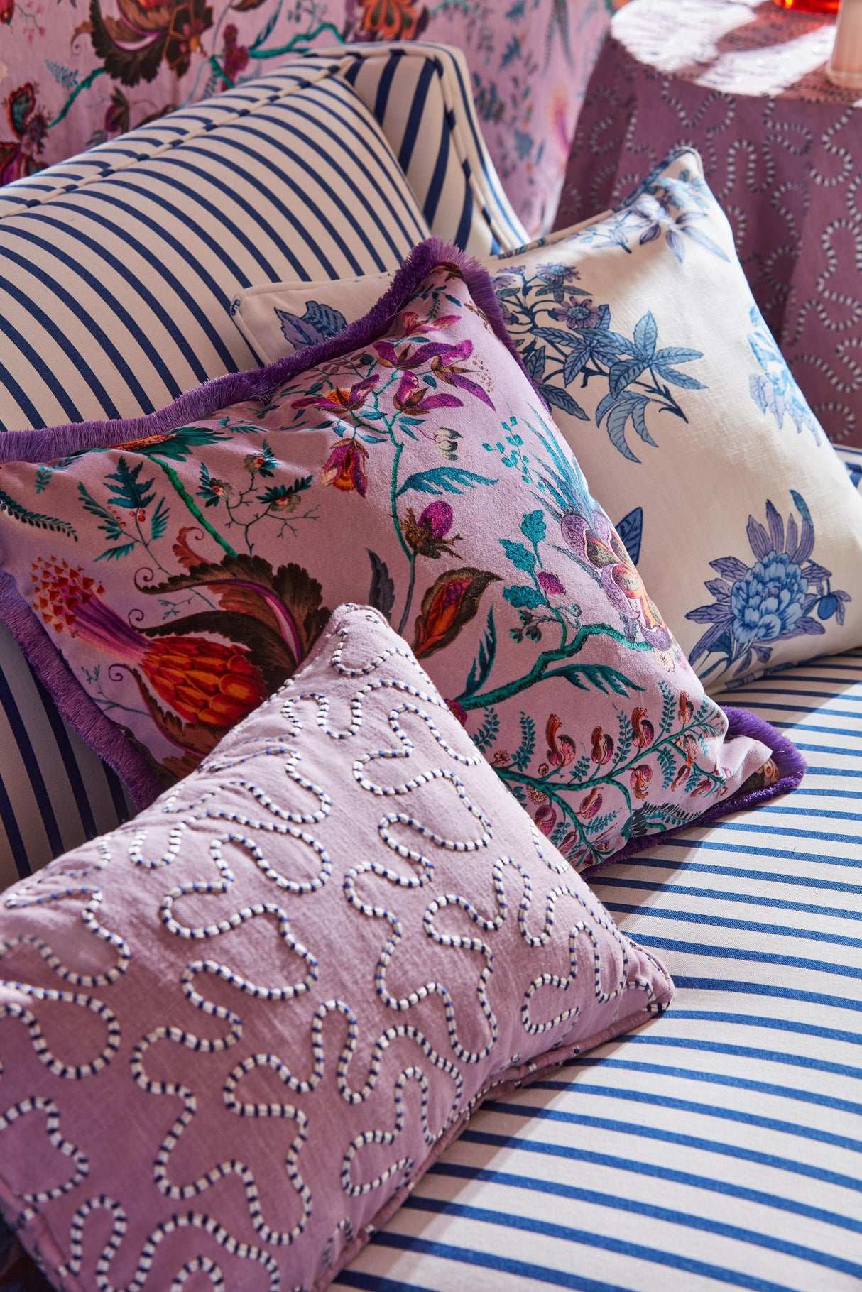 Harlequin Amethyst/Lapis/Ruby Sophie Robinson Fabrics Fabric