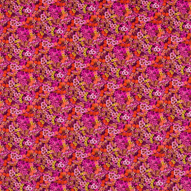 Harlequin Wildflower Meadow Carnelian/Spinel/Amethyst Fabric