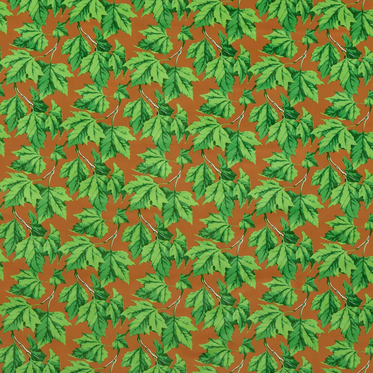 Harlequin Dappled Leaf Emerald/Amber Fabric