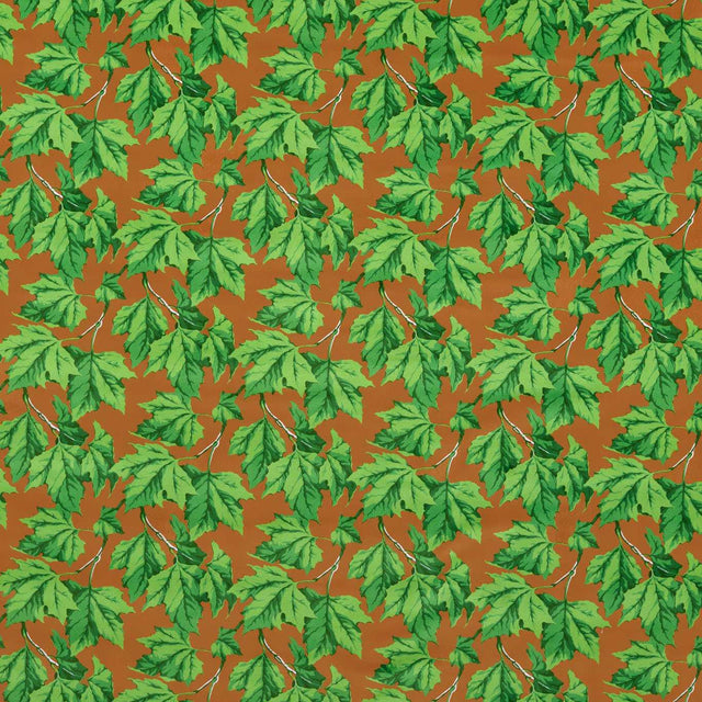 Harlequin Dappled Leaf Emerald/Amber Fabric